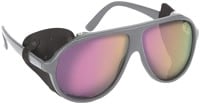 Airblaster Polarized Glacier Sunglasses - smoke/pink chrome polarized lens
