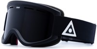 Ashbury Warlock Goggles + Bonus Lens - black triangle/dark smoke lens + yellow lens