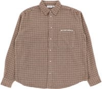 Beyond Medals Checkered L/S Shirt - brown