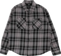 Brixton Vintage Wash Flannel Shirt - black/charcoal beige/slate