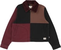 Brixton Women's Mechanic Garage Zip Jacket - port/black/pinecone brown