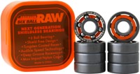 Bronson Speed Co. 6-Ball Raw Skateboard Bearings