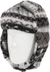 Corduroy Fleece Trapper Hat - grey