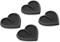 Crab Grab Mini Hearts - black