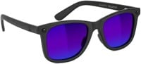 Glassy Mikemo Premium Polarized Sunglasses - blackout/blue mirror polarized lens