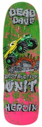 Heroin Dead Dave Knock Off 10.1 Skateboard Deck - green