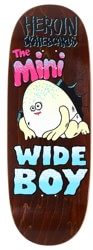 Heroin Mini Wide Boy 10.5 Skateboard Deck - brown