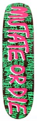 Heroin Mutate Or Die 8.7 Skateboard Deck - brown