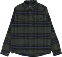 Patagonia Organic Cotton Fjord Flannel Shirt - catch: old growth green