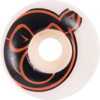 Pig Head Classic Skateboard Wheels - white/orange (99a)