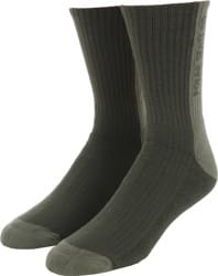 Polar Skate Co. Rib Sock - uniform green