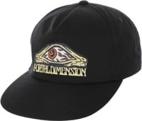 Portal Dimension Third Eye Snapback Hat - black
