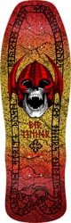 Powell Peralta Welinder Nordic Skull 9.625 Skateboard Deck - red/yellow fade