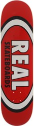 Real Team Classic Oval 8.12 Skateboard Deck - red