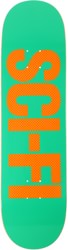 Sci-Fi Fantasy High Gloss Big Logo 8.5 Skateboard Deck - green