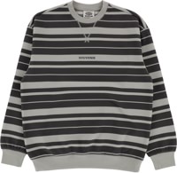 Souvenir Striped Ultra Pique Sweater - charcoal stripes