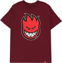 Spitfire Bighead Fill T-Shirt - maroon/red-black-white