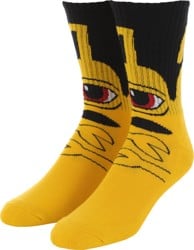 Toy Machine Sect Hug Sock - yellow