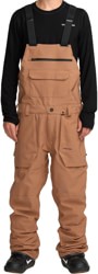 Volcom Roan Bib Overall Pants - terra brown