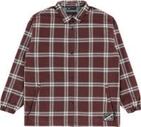 Volcom Women's Insulated Riding Flannel Jacket - oxblood
